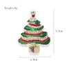 Festival de Natal Europeu e Americano Botas de Natal Fofas Broche Pequeno de Liga com Strass Personalidade Esmalte Gotejante Pin para Mulheres