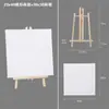 Mini caballete de escritorio trípode de madera soporte de exhibición plegable pequeño marco para pintura al óleo arte infantil tablero de dibujo pequeño