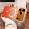 Color Suave Degradado Adecuado para Funda de Teléfono Móvil Apple 17Promax, Estuche Duro Magnético Mate Ultra Delgado Anti-Caídas para iPhone 16