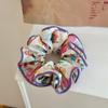 Novo tecido floral elástico grande para cabelo de menina doce acessórios de cabelo anel de intestino grande corda de cabelo anel de corda de cabelo pequeno adorno de cabeça fresh