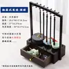 Novo Porta-Canetas com Gaveta Multifuncional Estilo Chinês para Iniciantes em Caligrafia, Vintage e Requintado