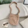 511212 Nueva Bolsa de Felpa Otoño e Invierno para Mujer Bolso Cubo de Gran Capacidad Bolso de Hombro Versátil Bolso Cruzado para Viajes