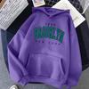 [Código Europeo Transfronterizo] 1898 Brooklyn Nueva York Sudadera con Capucha Estampada para Mujer