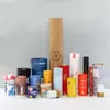 Latas de Papel Personalizadas de Especificaciones Grandes y Pequeñas, Tubos de Papel Kraft con Logotipo Impreso a Color, Cilindros para Empaque de Alimentos y Ropa