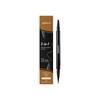 Lápis de Sobrancelha Impermeável 2 em 1 Zephoco (Marrom escuro) Lápis de Sobrancelha Colorido Tridimensional de Aplicação Suave Natural de Quatro Pontas