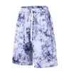 2026 Nuevo Suministro Exclusivo Transfronterizo Talla Europea Etiqueta de Cuidado de Lavado en Inglés Estilo Vacaciones de Verano Conjunto Casual Estilo Tie-dye Nuevo para Hombre