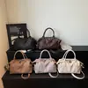 Bolsa de dumplings versátil de gran capacidad transfronteriza, bolso de hombro sencillo y relajado para el día a día, bolso cruzado vintage para mujer para comercio exterior, personalizable