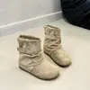 Botines de nuevo estilo para mujer, con hebilla de cinturón, tacón oculto, punta redonda y diseño coreano, perfectos para otoño de 2026, y adecuados para mujeres menudas.