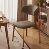 Mesa y sillas de comedor nórdicas, silla de respaldo de lujo ligero de restaurante informal de moda en internet, silla de comedor con forma de cuerno, silla simple moderna para el hogar y el hotel