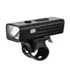 Nova Luz para Bicicleta Carregamento USB Sensor de Luz Inteligente Farol Rotação 360 graus Liga de Alumínio Luz para Pedalar à Noite