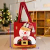 Haobei Decoraciones Navideñas Bolso de Mano de Dibujos Animados Bolsa de Regalo Bolsa de Regalo de Navidad Bolsa de Dulces para Niños Bolsa de Manzana