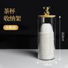 Estante de Almacenamiento para Tazas Gama Alta Lujo Ligero Estante para Tazas Anti-polvo Estante de Almacenamiento Almacenamiento de Escritorio Estante para Colocar Tazas de Té Anti-caídas