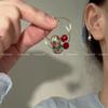 Pendientes de Aro Lisos Exagerados Estilo Europeo y Americano para Mujer, Estilo Nicho de Lujo Ligero, Sensación Elegante y de Alta Gama, Pendientes Versátiles Exquisitos al por Mayor