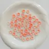 Flores Pequeñas Bicolor con Borde Dorado y Plateado y Brillo Metálico, Brillan en la Oscuridad, Materiales Hechos a Mano para DIY, Pasador de Pelo, Accesorio para el Cabello, Accesorios para Ramilletes