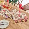 Yimanqiyun Bandera de Mesa Retro Navidad Bola de los Deseos Jacquard Geométrico Borla Bandera de Té Bandera de Comida Tira Larga Suministro Directo de Fábrica