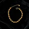 Cor Dourada Estrelas Douradas Trituradas Lua Flores Coração Cabaça Areia Pulseira Dourada Moda Feminina Luxo Acessível Design de Nicho
