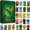 Calendario de Adviento de Personajes de Terror de Halloween 2025 Colgante Plano de Acrílico Decoración de Caja Sorpresa
