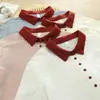 Cardigan Feminino de Gaze Dupla com Gola Color Block, Botões Múltiplos, Manga Longa, Estilo Artístico Simples, Nova Coleção Primavera 2026