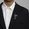 Broche de Textura Retro Transfronterizo Europeo y Americano Dibujos Animados de Animales Alas Corsage Pin Estilo Palacio Accesorios para Hombres