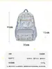 Mochila estudiantil nueva de gran capacidad estilo japonés, bolsa ita 2D de gran capacidad, bolsa ita con insignia transparente