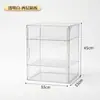 Vitrina para Cascos, Adecuada para Caja de Almacenamiento de Figuras Lego, Caja de Plástico Transparente para Decoración del Hogar en la Sala de Estar