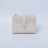 Billetera Simple y Exquisita Ranura para Tarjetas Hebilla Serie de Colores Contrastantes Billetera para Mujer Versátil para el Día a Día Billetera Corta Fresca