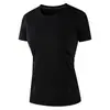 Camiseta de Manga Curta Fina Versátil de Verão com Sensação de Gelo para Mulheres, Top Casual Esportivo Slim Fit Sem Costura, Camisa Respirável de Secagem Rápida com Sensação Fresca