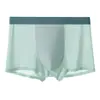 Pantalones de Aire Acondicionado de Seda de Hielo Sin Costuras Ropa Interior para Hombre Malla Transpirable 7A Antibacteriano Verano Fresco Cómodo Calzoncillos para Hombre