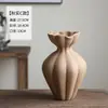 Vaso Cerâmico Chinês de Novo Estilo Jingdezhen, Decoração de Luxo Leve de Alto Padrão, Decoração Artística Suave para Quartos Modelo, Arranjo de Flores Secas