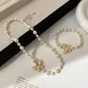 Pulsera de Perlas Shijia Mariposa Estilo Francés Lujo Ligero Elegante Versátil Diseño de Nicho Joyería Personalizada