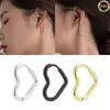 Brincos Coreanos de Material 316 para Mulheres com Design Estiloso, Versáteis, em Formato de Coração, Aço Inoxidável, Estilo Chanel, Frescos e Doces.