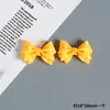 Pajarita de Puntos Ondulados Mate Resina Lazo Accesorios Pequeños Hecho a Mano DIY Pegamento de Crema Pegatina para Refrigerador Agujero Hebilla de Zapato Joyería