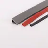 Tira de Vedação de Silicone em Forma de U Clipe para Acabamento de Borda Tira de Pressão para Vidro Tira Protetora de Borracha Tira de Acabamento de Borda em Forma de U Tira Mecânica em Forma de U
