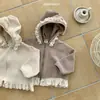 Nueva Ropa Coreana Estilo Coreano para Niñas Primavera y Otoño 2026, Sudadera con Capucha y Cremallera de Encaje Elegante, Ropa de Abrigo para Niños Pequeños