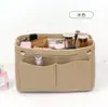 Fábrica atacado feltro viagem forro saco cosmético multi-funcional mulheres de grande capacidade sentiu personalização do saco de armazenamento portátil