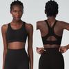 Ropa interior deportiva con copa de respiración transfronteriza, sujetador deportivo de talla grande europeo y americano para mujer, ropa interior de yoga y fitness de una pieza con copa de pecho.