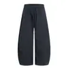 Pantalones Casuales Anchos Estilo Americano 11Kn para Hombres y Mujeres, Diseño Desestructurado, Cordón Suelto, Caída Suelta, Simples de Moda, Pantalones de Chándal para Bailar