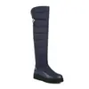 Botas acima do joelho engrossadas plus size 40-44 tamanho botas de neve HX-89