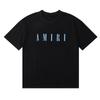 Camiseta de manga corta con logo AM de hip hop y high street para Otoño/Invierno 24, para hombres y mujeres, parejas, estudiantes, con cuello redondo, manga corta, al por mayor