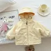 Abrigo de Invierno para Niñas Ropa Infantil 2025 Elegante Nuevo para Niños Bebé Top Forro Polar Algodón