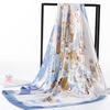 Lenço Grande Quadrado 90 Lenço Feminino Primavera e Outono Coreano Decorativo Aeromoça Lenço de Cetim Novo Lenço Lenço Presente Dia das Mães