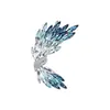 Broche Brillante de Ala Retro Lujo Accesible para Mujer Broche de Espiga de Cristal Corsage Broche de Lujo Elegante Accesorios para Traje