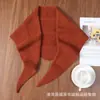 Xale triangular de tricô vazado 100% lã transfronteiriço, nova moda outonal, lenço versátil para sobreposição