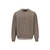Ropa Vintage Yidao Otoño 2026 Nuevo Estilo Perezoso Retro Japonés Cárdigan de Punto con Bloques de Color Falso de Dos Piezas Cuello Redondo
