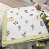 Juego de cama de tres piezas de algodón y lino lavado, sábana acolchada gruesa antideslizante, manta tipo tatami para todas las estaciones.