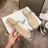 Sandalias de hadas para mujer, tacón de plataforma impresionante, zapatillas de verano sin cordones de tacón medio, zapatos franceses con pedrería, moda 2026 con un toque de alta gama