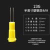 Jeringa desechable de 18-27 g con aguja para máquina dispensadora, tubo doble universal de media pulgada, tornillo de acero plástico, cabeza plana, pegamento, válvula, accesorios.
