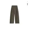 Calça Masculina de Verão Estilo Old Money Versátil Solta Confortável Simples Fashionável Cor Sólida Tendência Retrô Única Casual