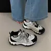 Zapatillas de papá finas para mujer, estilo ins con bloques de color, deportivas casuales para correr, de malla transpirable de moda, modelo otoño 2026