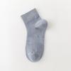 Calcetines sin hueso para hombre de media pantorrilla color liso algodón calcetines deportivos absorbentes de sudor imitación doble puntada cien calcetines de algodón calcetines de Zhuji al por mayor